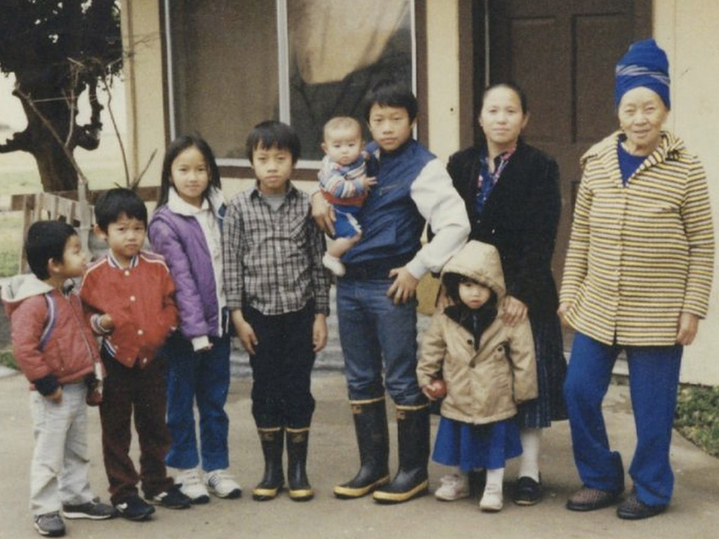 Sheng Thao (six months old) with her family. 