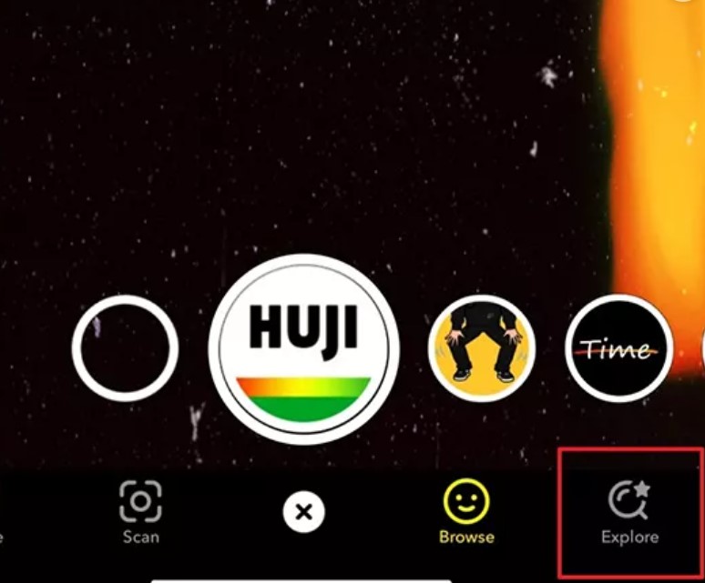 You need to click explore button to find various filters.