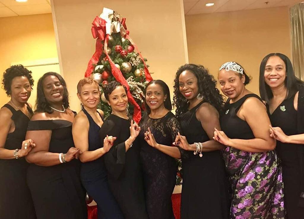 Kennisandra Jeffries seen here with her sorority sisters