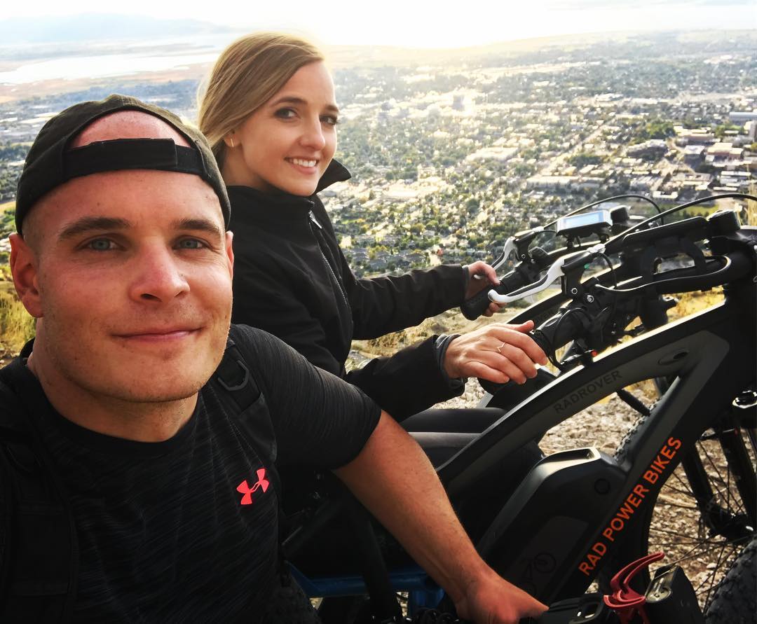 Zack invented a ride for his beautiful girlfriend to go for a hike and she adored it.